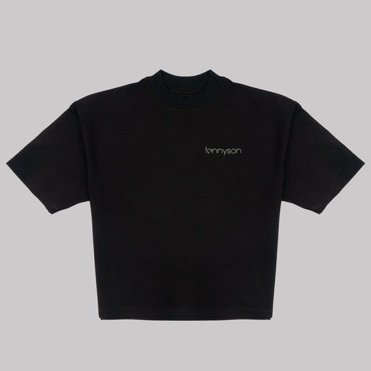 Oversized Drip Harder T-Shirt - Black and White