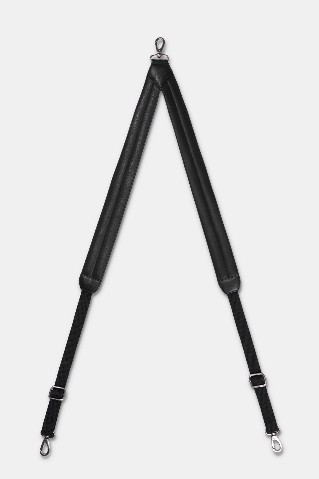 Transformable Leather Bumbag-Rucksack - Black with Tennyson Logo