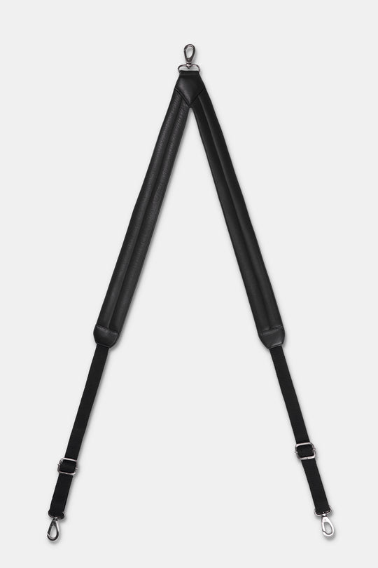 Transformable Leather Bumbag-Rucksack - Black with Tennyson Logo