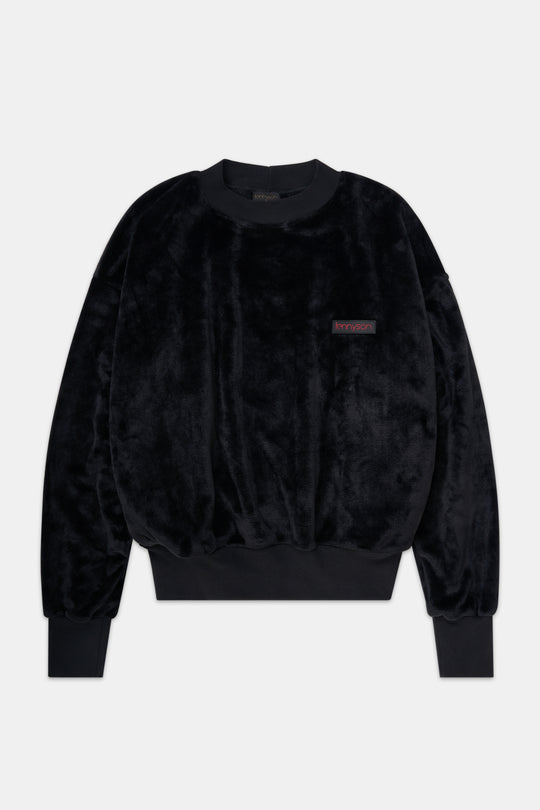 Limited Edition Oversized Velvet Jumper - Black