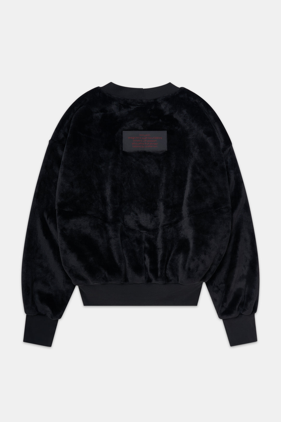 Limited Edition Oversized Velvet Jumper - Black