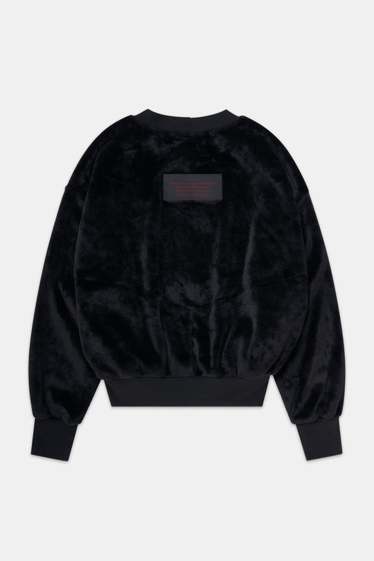 Limited Edition Oversized Velvet Jumper - Black