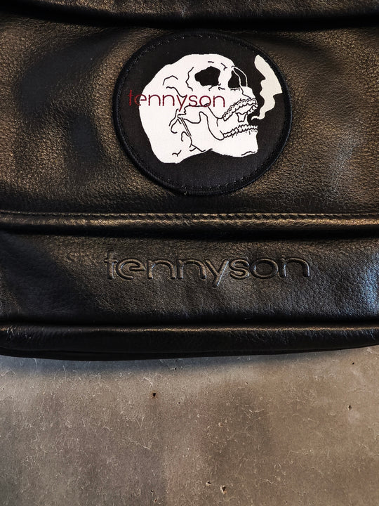 Transformable Leather Bumbag-Rucksack - Black with Skull Logo