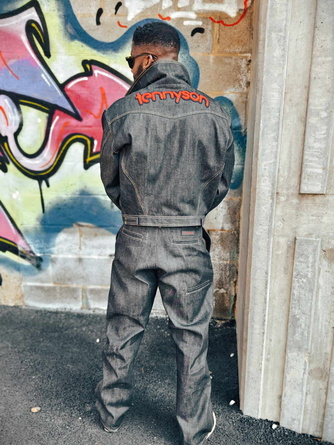 Baggy Selvedge Denim Trousers - Anthracite
