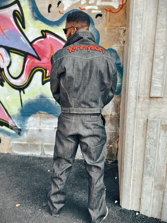 Baggy Selvedge Denim Trousers - Anthracite