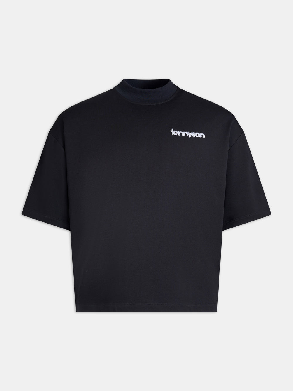 Street Couture Chenille Embellished Oversized T-shirt - Black