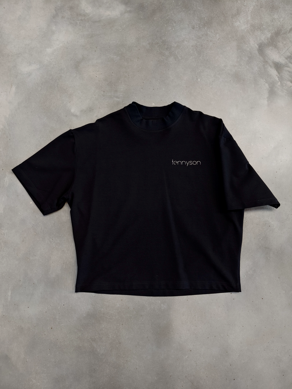 Oversized Drip Harder T-Shirt - Black and White