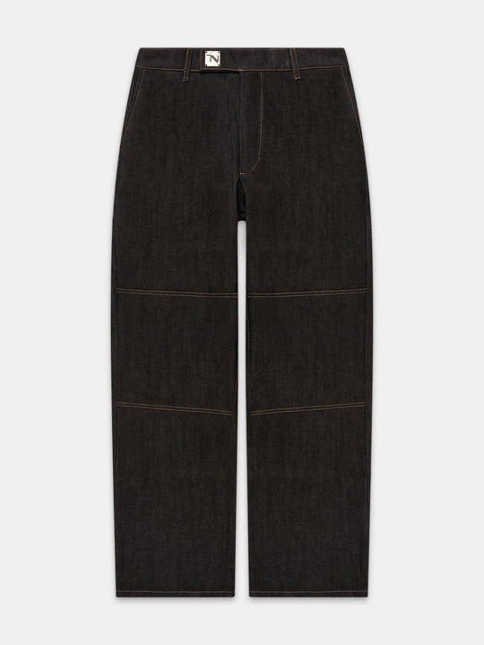 Baggy Selvedge Denim Trousers - Anthracite