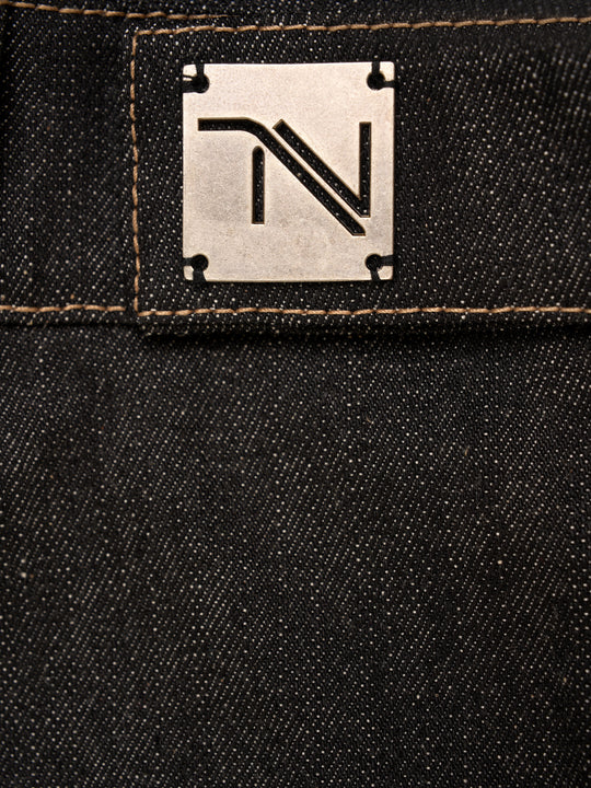 Baggy Selvedge Denim Trousers - Anthracite