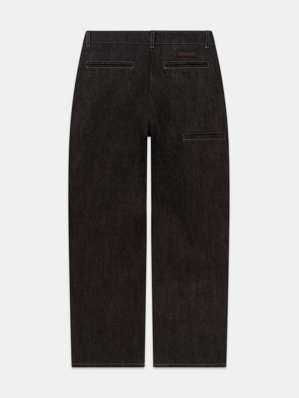 Baggy Selvedge Denim Trousers - Black