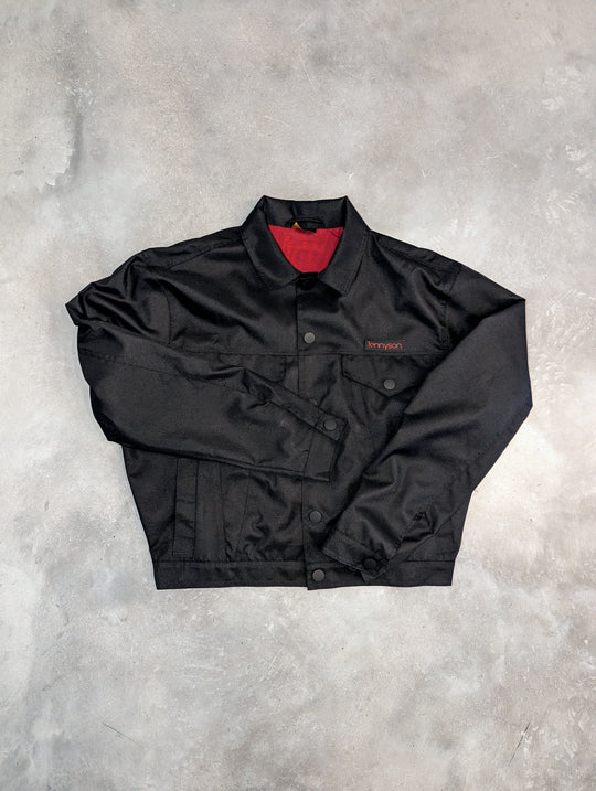 Denim-style Nylon Jacket - Black